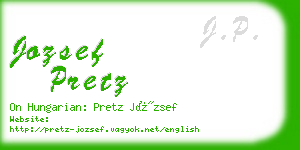 jozsef pretz business card